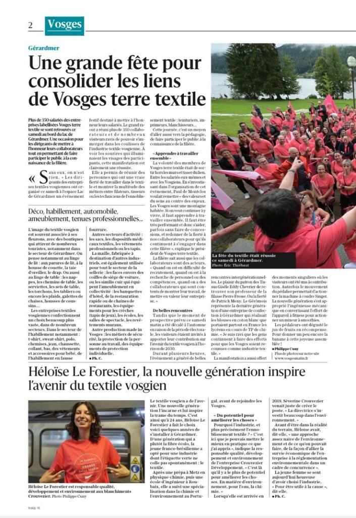 Article Vosges Matin